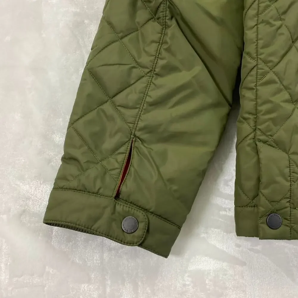 L.L. Bean Men's Green Bean's Diamond-Quilted Jacket Full-Zip Sz M